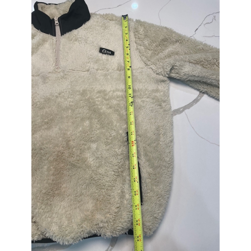 ZYIA Active Fleece Pullover S Teddy 1/4 Zip Preppy Active Outdoors Athletic - Picture 8 of 8